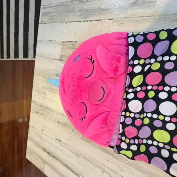 🆓 w/Any $20+ Purchase Happy Napper Pillow & Sleep Sack Pink Sleeping Bag - Picture 2 of 2